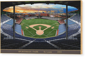 Sportsman Park 1915 - Wood Print