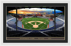 Sportsman Park 1915 - Framed Print