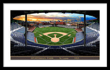 Load image into Gallery viewer, Sportsman Park 1915 - Framed Print
