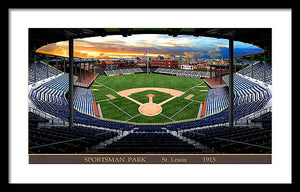 Sportsman Park 1915 - Framed Print