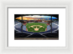 Sportsman Park 1915 - Framed Print