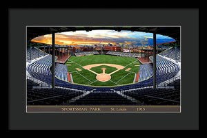 Sportsman Park 1915 - Framed Print