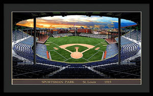 Sportsman Park 1915 - Framed Print