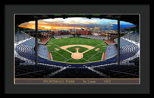 Sportsman Park 1915 - Framed Print