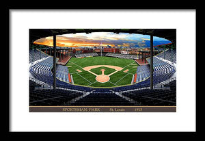 Sportsman Park 1915 - Framed Print