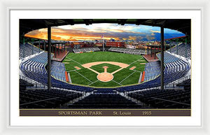 Sportsman Park 1915 - Framed Print