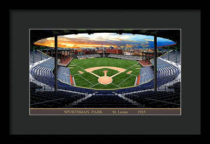 Sportsman Park 1915 - Framed Print