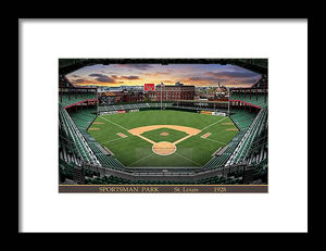 Sportsman Park 1928 - Framed Print