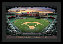 Load image into Gallery viewer, Sportsman Park 1928 - Framed Print
