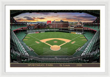 Load image into Gallery viewer, Sportsman Park 1928 - Framed Print
