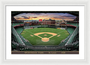 Sportsman Park 1928 - Framed Print