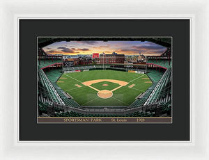 Sportsman Park 1928 - Framed Print