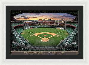 Sportsman Park 1928 - Framed Print