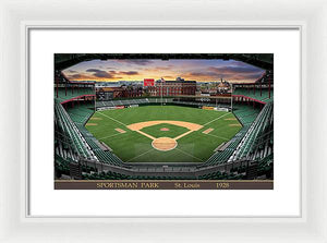 Sportsman Park 1928 - Framed Print