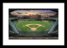 Load image into Gallery viewer, Sportsman Park 1928 - Framed Print
