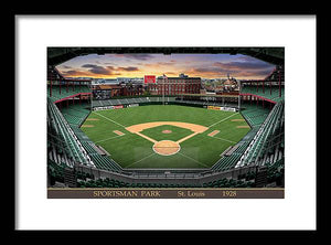 Sportsman Park 1928 - Framed Print