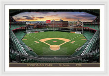 Load image into Gallery viewer, Sportsman Park 1928 - Framed Print
