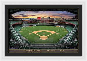 Sportsman Park 1928 - Framed Print