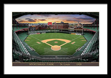 Load image into Gallery viewer, Sportsman Park 1928 - Framed Print
