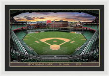 Load image into Gallery viewer, Sportsman Park 1928 - Framed Print
