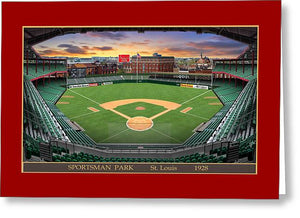 Sportsman Park 1928 - Greeting Card