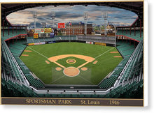 Load image into Gallery viewer, Sportsman Park 1946 - Canvas Print
