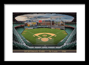 Sportsman Park 1946 - Framed Print