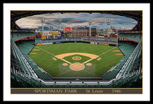 Load image into Gallery viewer, Sportsman Park 1946 - Framed Print
