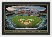 Load image into Gallery viewer, Sportsman Park 1946 - Framed Print
