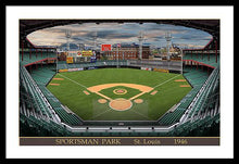 Load image into Gallery viewer, Sportsman Park 1946 - Framed Print
