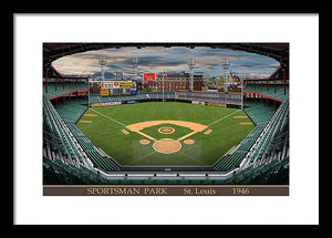 Sportsman Park 1946 - Framed Print