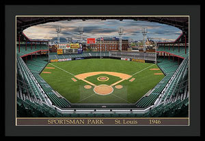 Sportsman Park 1946 - Framed Print