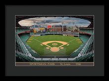 Load image into Gallery viewer, Sportsman Park 1946 - Framed Print
