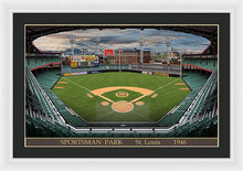 Load image into Gallery viewer, Sportsman Park 1946 - Framed Print
