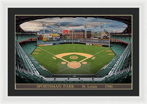 Sportsman Park 1946 - Framed Print