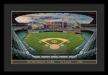 Load image into Gallery viewer, Sportsman Park 1946 - Framed Print
