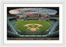 Load image into Gallery viewer, Sportsman Park 1946 - Framed Print
