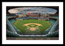 Load image into Gallery viewer, Sportsman Park 1946 - Framed Print
