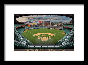 Sportsman Park 1946 - Framed Print