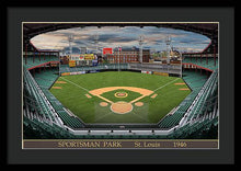 Load image into Gallery viewer, Sportsman Park 1946 - Framed Print
