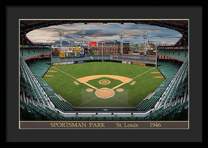 Sportsman Park 1946 - Framed Print