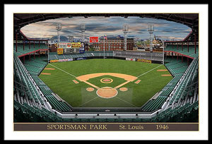 Sportsman Park 1946 - Framed Print