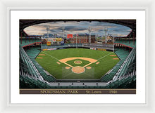 Load image into Gallery viewer, Sportsman Park 1946 - Framed Print
