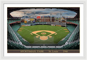 Sportsman Park 1946 - Framed Print