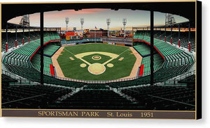 Sportsman Park 1951 - Canvas Print