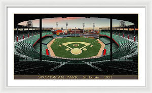 Sportsman Park 1951 - Framed Print