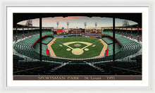 Load image into Gallery viewer, Sportsman Park 1951 - Framed Print
