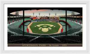 Sportsman Park 1951 - Framed Print