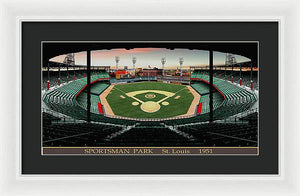 Sportsman Park 1951 - Framed Print