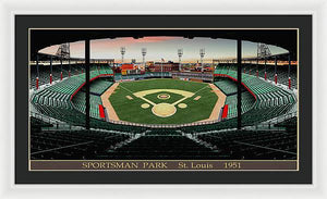 Sportsman Park 1951 - Framed Print